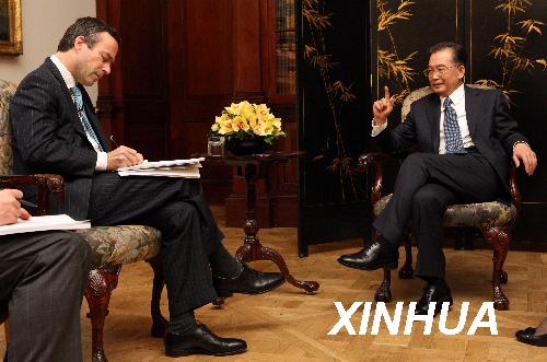 温家宝总理接受英国金融时报专访(全文)